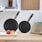 Othello 2-Piece Hard-Anodized Non-Stick Fry Pan Cookware Set, Black CH-AP2 - alternate 3
